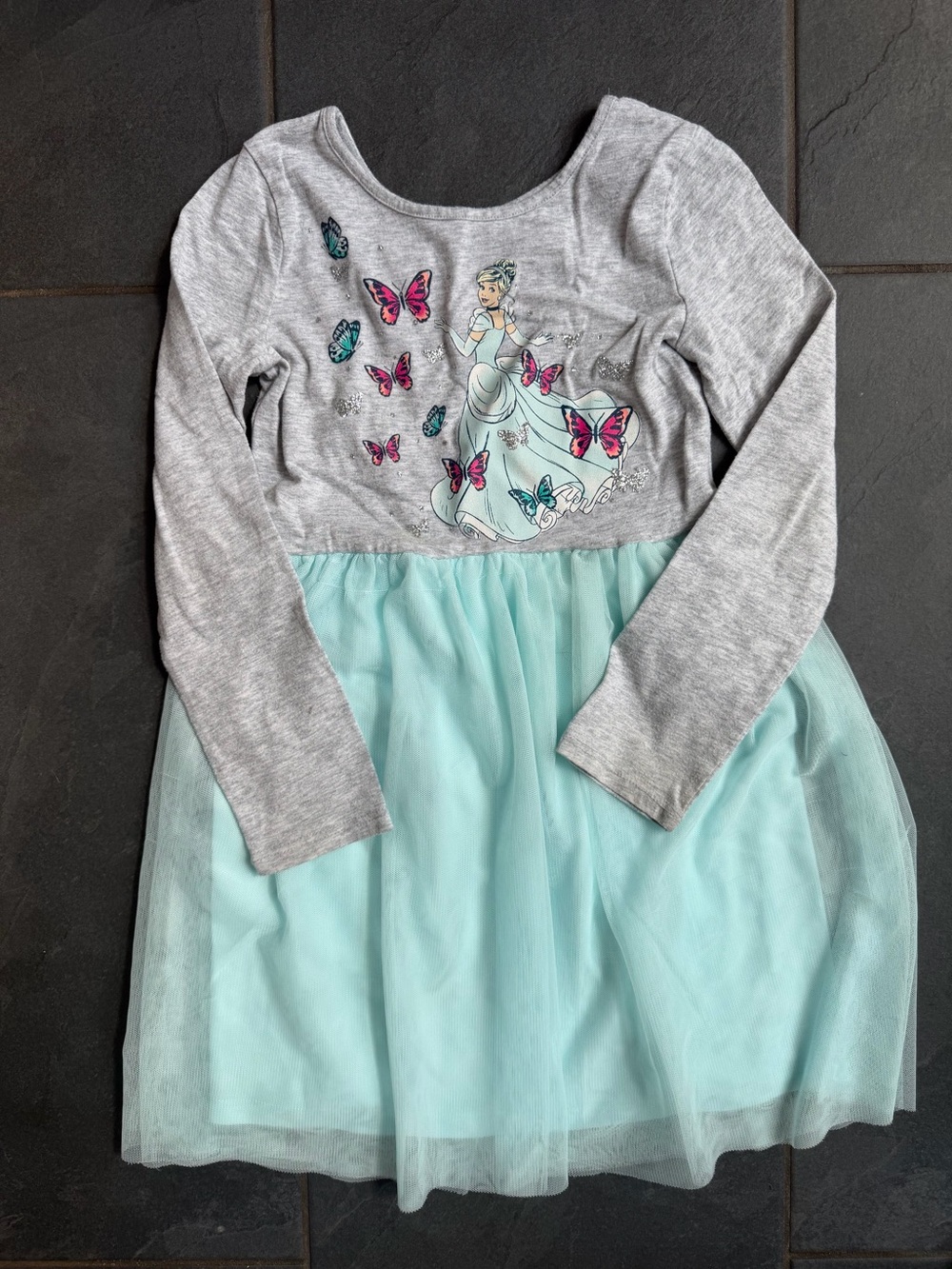 Disney Cinderella Princess Tulle Dress with Butterfly